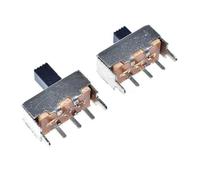 50 Pcs 5mm Height Knob 3 Pin 2 Position 1P2T SPDT Vertical Slide Switch 0.1A 12V DC