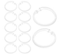 50 Pcs Anelli Per Tende Da Bagno in Plastica Ganci Rotondi Doccia