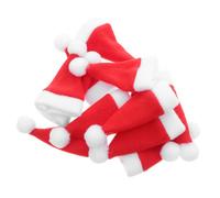 50 Pcs Cappelli Di Babbo Natale in Miniatura Decorazione Per Topper Bottiglia