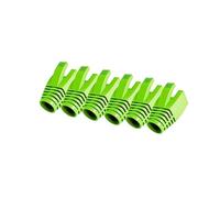 50 Pcs Cat7 Cat7A Cat8 Strain Relief Boot, RJ45 Plug Connector Cover Modular Network Plug Connector Cap Cable Connector Boots, FruitGreen