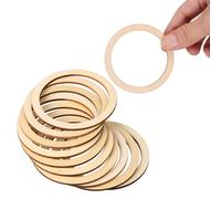 50 Pcs Cerchi Di Legno Per Lavoretti Dischetti Pirografia Dischi