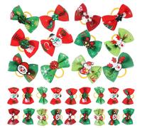 50 Pcs Christmas Bows for Small Dogs Graziosi Accessori Per Cani