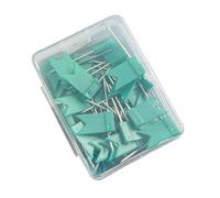 50 Pcs Colorati Message Board Tacks Push Pins Pollice Tacks Flag Pin Poster Pins Decorativi Pushpin per Foto Colorati Pushpins Poster Decorativi Pollice Push for Map