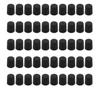 50 Pcs Conditioning Valve Premium ABS Plastic Car Fuel Injection Nozzle M8X1 Blue Sealing Covers For Auto Trucks Engineering Vehicles With Excellent Impact And Service Life (Black)