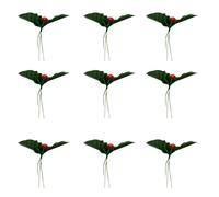 50 Pcs DIY Holiday Decoration Riempitivi Per Vasi Natalizi Foglie Bacche Finte