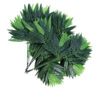50 Pcs Foglie Di Bambù Finte Rami Vegetazione Artificiale Filiali Simulate