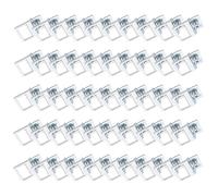 50 Pcs Ganci Montaggio In Lega Lega Alluminio Robusti Con Viti Ideali Per Arte Sospesa Soggiorno O Galleria Telaio D'argento