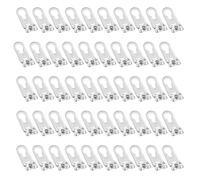 50 Pcs Ganci Montaggio In Lega Lega Alluminio Robusti Con Viti Ideali Per Arte Sospesa Soggiorno O Galleria Telaio D'argento