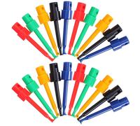 50 Pcs Gancio Di Prova Provare Le Clip Del Tester Componenti Elettronici