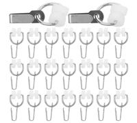 50 Pcs Gancio Per Cornici Camper Ruote Binari Tende Puleggia Binario