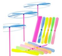 50 PCS Giocattolo Volante Libellula, Elicottero Libellula Giocattolo, Libellule Di Bambù Leggere, Strofinare A Mano Di Plastica Libellula Giocattolo, per Bambini Giocattoli Allaperto (Colore Casuale)