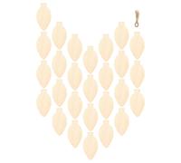 50 Pcs Lampadina Natalizia Decorazione Natale Ornamento Legno Dischi