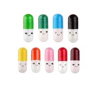 50 Pcs Message In A Bottle Capsule Letter Love Friendship Color Pill Gift