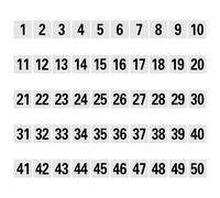 50 Pcs Numeri Per Tavoli Ristorante Carte Di Reception Nozze Numerate