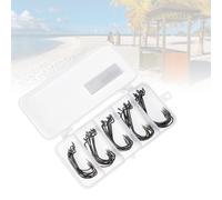 50 Pcs Offset Hooks Fishing for Pike Perch Attrezzatura Pesca Ami Da