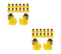 50 Pcs Ornamenti Di Anatra Occidentale Da Cowboy Piccole Figurine Anatre