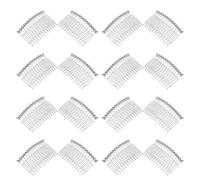 50 Pcs Pettine Per Capelli Plastica Trasparente Forcine Laterali Da Donna
