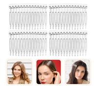 50 Pcs Pettine Per Capelli Plastica Trasparente Sposa Decorativo Mollette