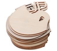 50 Pcs Pezzo Di Legno Del Casco Rugby Bambino Fetta Non Finita Fette Finite