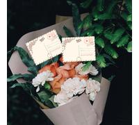 50 Pcs Porta Biglietti Floreali Clip Per Schede Bouquet Segnaletica