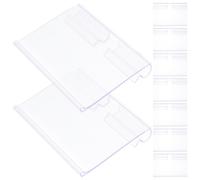 50 Pcs Porta Etichette Per Scaffali Trasparente Segnaletica Merce