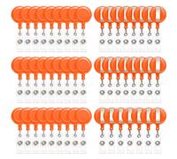 50 Pcs Portabadge Retrattile per Card Holder, Arancione