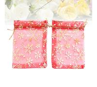 50 Pcs Sacchetti in Organza Piccoli Portaconfetti Matrimonio Di Gioielli