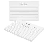 50 Pcs Schede Da Cucina Foglio Di Ricette Cartaceo Accessori Per La