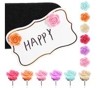 50 Pcs Spille Carine Per Bacheca Di Sughero Puntine Da Disegno Colorate