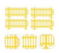 50 Pcs Staccionata in Plastica Decorazione Di Recinzione Mini Picchetto