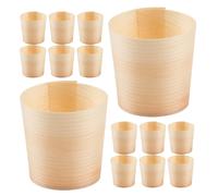 50 Pcs Tazze Di Legno Per Bere Bicchieri Da Caffè Usa Getta Il Latte Tazza