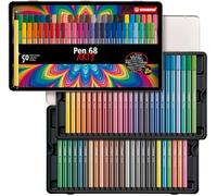 Pennarelli Pen 68 - 50 colori - Stabilo - scatola in metallo 50 pennarelli