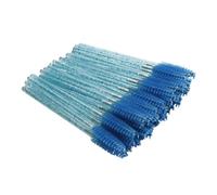 50 pennelli per ciglia, applicatore con setole dolci per San Valentino, pinzette per sopracciglia con impugnatura facile, spazzola per sopracciglia con asta di cristallo/blu