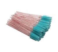 50 pennelli per ciglia con setole dolci per San Valentino, pinzette per sopracciglia, strumento per la rimozione delle ciglia, pennelli per sopracciglia, bacchetta rosa/verde scuro