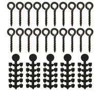 50 perline per pesca alla carpa e 20 pioli a vite per esche CHOD Rig Ronnie Rig (B)