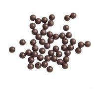 50 perline rotonde per pesca alla carpa, per assorbire gli urti nei sistemi di perforazione utilizzando proprietà in gomma morbida (6 mm nero)