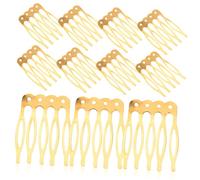 50 pettini per capelli fai da te fatti a mano, accessori da parrucchiere per donne e pettinini dorati di alta qualità per acconciature