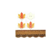 50 pezzi 1,3-3 cm Zucca/Tacchino/Acero/Mais Pigne Bottoni in legno misti per vestiti fatti a mano Scrapbooking Cucito Decorativo C4130-6-Vedi immagine