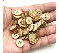 50 pezzi 11,5 mm Bottoni in resina a forma di occhio di gatto Pearllight Bottoni a quattro occhi Decorazione per matrimoni Accessori per cucire fatti a mano-08