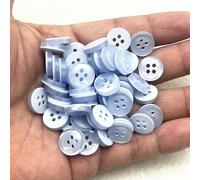 50 pezzi 11,5 mm Bottoni in resina a forma di occhio di gatto Pearllight Bottoni a quattro occhi Decorazione per matrimoni Accessori per cucire fatti a mano-18