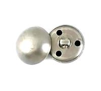 50 pezzi 15-25 mm bottoni rotondi in metallo vintage per giacche, camicie, cappotti, decorazioni fai da te e cucito,Un nero,20 millimetri