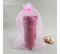 50 pezzi 15x20 17x23 20x30 25x35CM Grandi sacchetti di organza Sacchetti per imballaggio di gioielli Sacchetti per decorazioni per feste Sacchetti per bomboniere-rosa-17x23cm