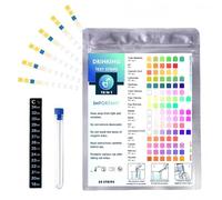 50 Pezzi 16 in 1 Kit Analisi Acqua Potabile, Test Acqua Acquario per 16 Parametri, Test Durezza Acqua per Rubinetto Domestica, Potabile, PH, Manganese, Nitrati, Ferro, Nitriti, Rame, Dell'acqua