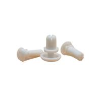 50 pezzi 2 mm 2,6 mm 3 mm 3,5 mm 4 mm 5 mm 6 mm bianco nero tipo R in nylon plastica pressa rivetto vite tubo di espansione ancoraggio spina for scheda PC(White,3.2mm,M3 3mm)