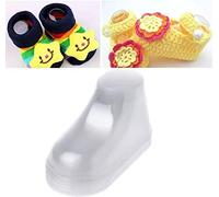 50 pezzi/25 paia di piedini di bambino in plastica trasparente, espositori, scarpiere, scarpine per bambini, calzini, scarpe, supporti modellanti per negozio e casa, 9 cm, trasparente