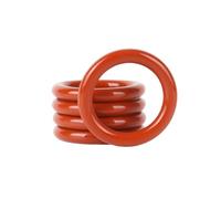50 pezzi 27x32x2,5mm di guarnizioni a O di tenuta stagna in silicone rosso, diametro interno 27mm, diametro esterno 32mm, diametro di sezione 2,5mm
