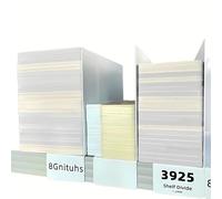50 pezzi 39*25 cm Divisori per scaffali da magazzino/Divisori rimovibili per scaffali/Separatori per articoli/Classificazione inventario cosmetici/ Divisori resistenti per bordi scaffali che