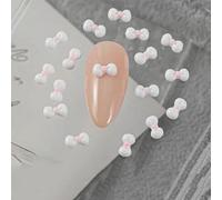 50 pezzi 3D Nail Art Fiocco Charms Forniture Kawaii Accessori Parti in resina per manicure Decorazione unghie Decorazione Design Materiale Strumento-ZX335