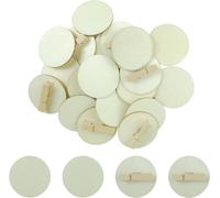 50 Pezzi 47 Mm Clip Mollettone Di Legno Piccole Rotondo Mini Mollette Decorative