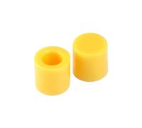 50 pezzi 7 colori tappi di plastica G62 for coperture for interruttori a pulsante tattile 6 * 6mm(Yellow)
